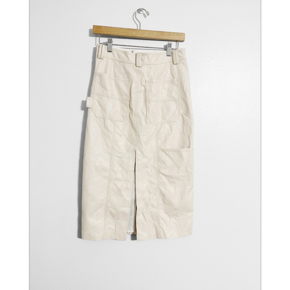 A.L.C. Alden Faux Leather Midi Skirt - Picture 8 of 8
